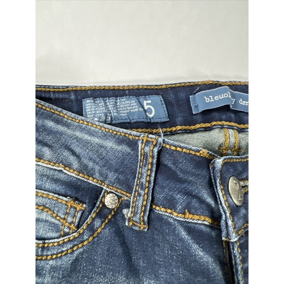Womens Jeans Bleuology Denim Size 5 Skinny Cuffed Jegging Stretch - Picture 10 of 16